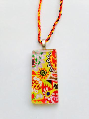 Sunshine Rectangle Glass Pendant Sunshine Rectangle Glass Pendant