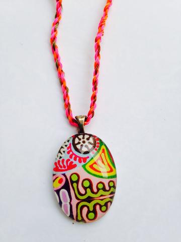 Color-ange Oval Glass Pendant Color-ange Oval Glass Pendant