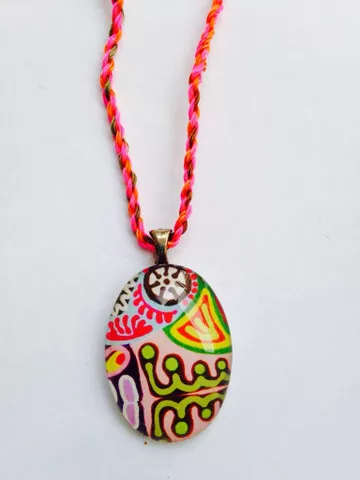 Color-ange Oval Glass Pendant Color-ange Oval Glass Pendant