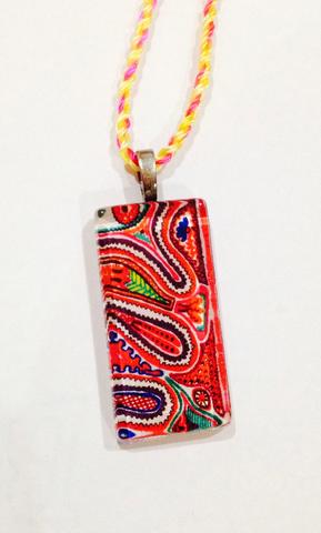 Wavy Rectangle Glass Pendant Wavy Rectangle Glass Pendant