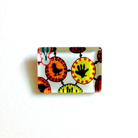 The Sign White Brooch The Sign White Brooch