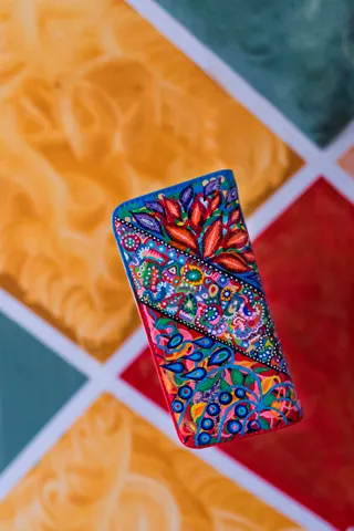 Emerald - Hand Painted Wallet/Clutch Emerald - Hand Painted Wallet/Clutch