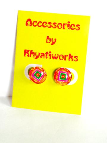 The Phulkari Series - Round Studs The Phulkari Series - Round Studs