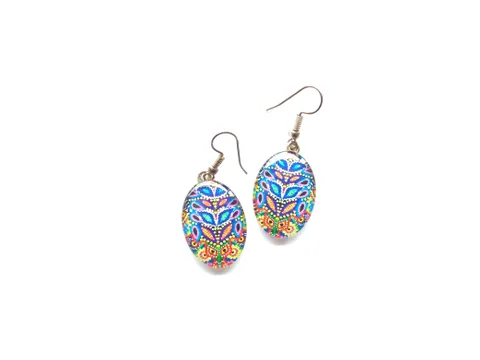 Rainy world Glass earrings Rainy world Glass earrings