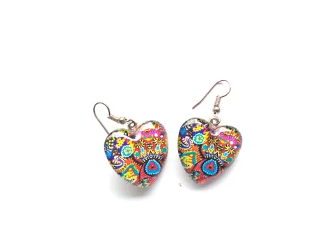 mystique hearts glass earrings mystique hearts glass earrings