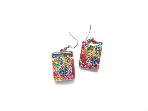 Glam in glass earrings Glam in glass earrings