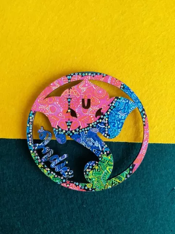FRIDGE MAGNETS IT'S ALL COLORFUL ART WORK INDIA GANESHA SHAPED FRIDGE MAGNETS IT'S ALL COLORFUL ART WORK INDIA GANESHA SHAPED