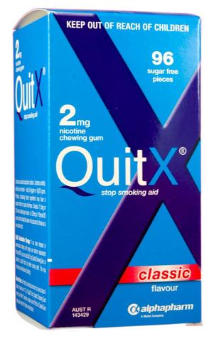 Quitx Nicotine Gum 2mg 96 Classic Quitx Nicotine Gum 2mg 96 Classic