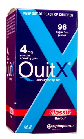 Quitx Nicotine Gum 4mg 96 Classic Quitx Nicotine Gum 4mg 96 Classic
