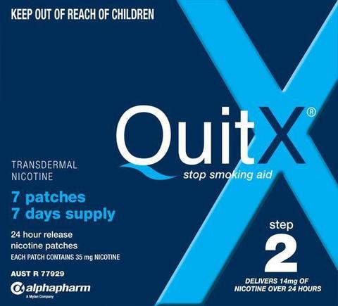 Quitx Patch 14mg 7 24Hr Quitx Patch 14mg 7 24Hr