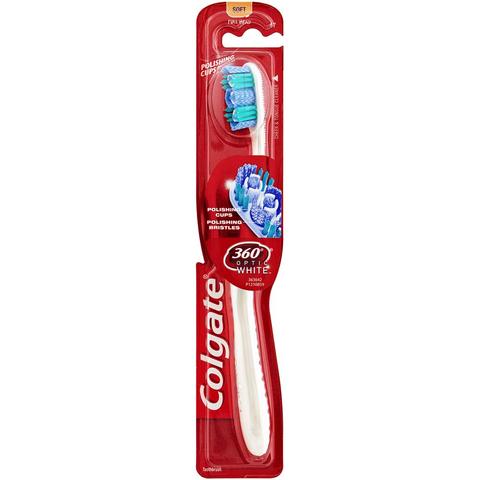 Colgate 360 Optic White Toothbrush Soft Colgate 360 Optic White Toothbrush Soft