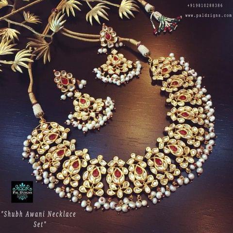 Shubh Awani Necklace Set (Kundan) Shubh Awani Necklace Set (Kundan)