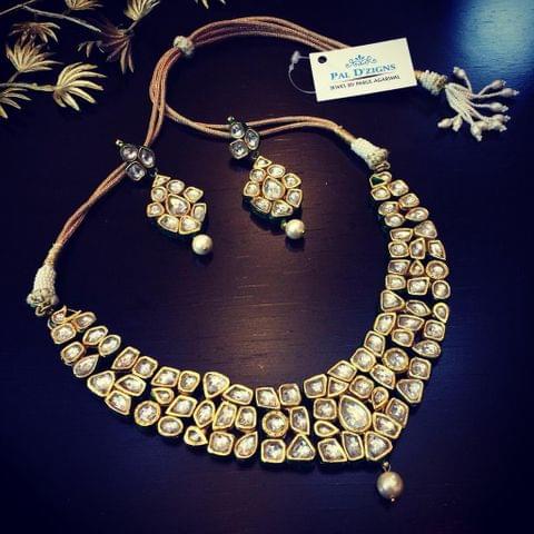 Rajwadaa Polki Neckline Set Rajwadaa Polki Neckline Set