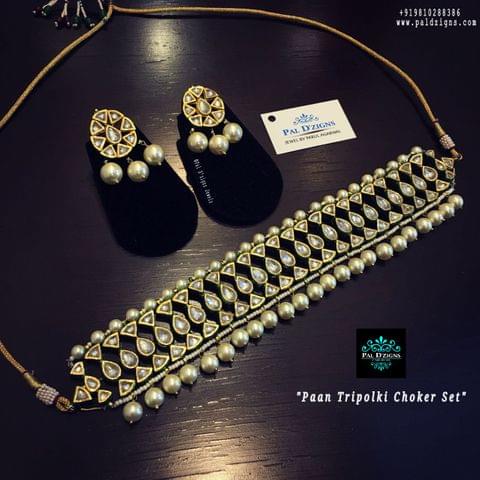 Paan Tripolki Choker Set Paan Tripolki Choker Set