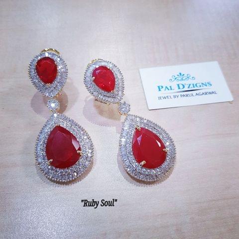 Ruby Soul Diamond Earing Ruby Soul Diamond Earing