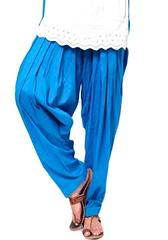 Full Cotton Blue Patiala Salwar