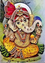 Quilled Ganesha D Quilled Ganesha D
