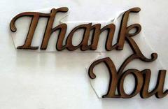 WE Letter Thank You WE Letter Thank You