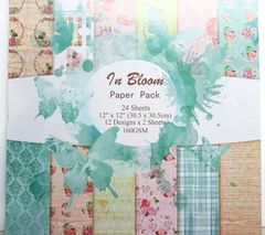 Paper Pack - In Bloom, 12" X 12" Paper Pack - In Bloom, 12" X 12"