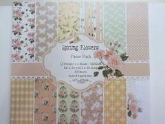 Paper Pack - Spring Flowers 12" X 12" Paper Pack - Spring Flowers 12" X 12"