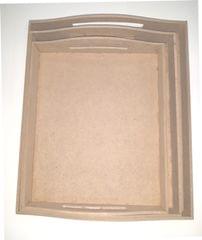 Wooden Tray Set of 3 Wooden Tray Set of 3