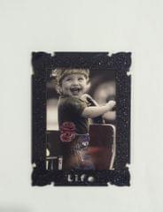 Acrylic Glitter Photo Frame Black Acrylic Glitter Photo Frame Black