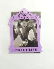 Acrylic Glitter Photo Frame Purple Acrylic Glitter Photo Frame Purple