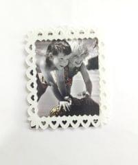 Acrylic Glitter Photo Frame White Acrylic Glitter Photo Frame White