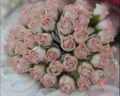 Twisted Rose Buds - Dull Pink Twisted Rose Buds - Dull Pink