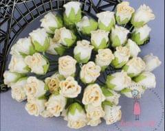 Twisted Rose Buds - Cream Yellow Twisted Rose Buds - Cream Yellow
