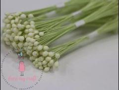 Round Shape Wire Pollen - Pastel Yellow Round Shape Wire Pollen - Pastel Yellow