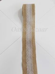 Oasis Jute Ribbon with Border- 02 Oasis Jute Ribbon with Border- 02