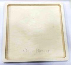 Wooden Square Plate Large -23 Wooden Square Plate Large -23