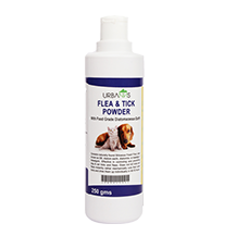 Urbanns Flea and Tick Powder for natural prevention and control of flea and ticks in dogs and cats