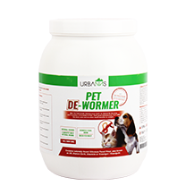 Natural non chemical Pet Dewormer for deworming of cats and dogs from various types of worms and parasites