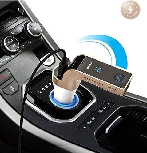 CARG7 Bluetooth Car Kit with 1-port USB Charging, Music Control and Hands-free Calling