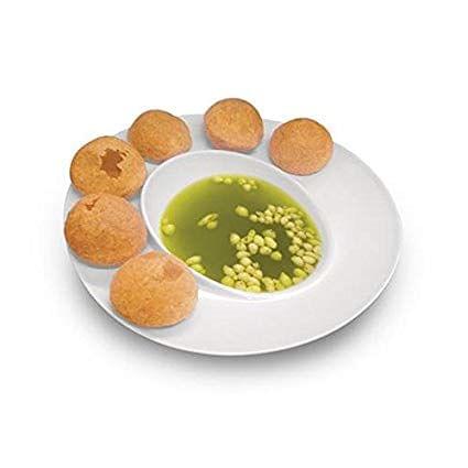 Samyaka 2 Pani Puri Serving Melamine Dish Bowl Plate