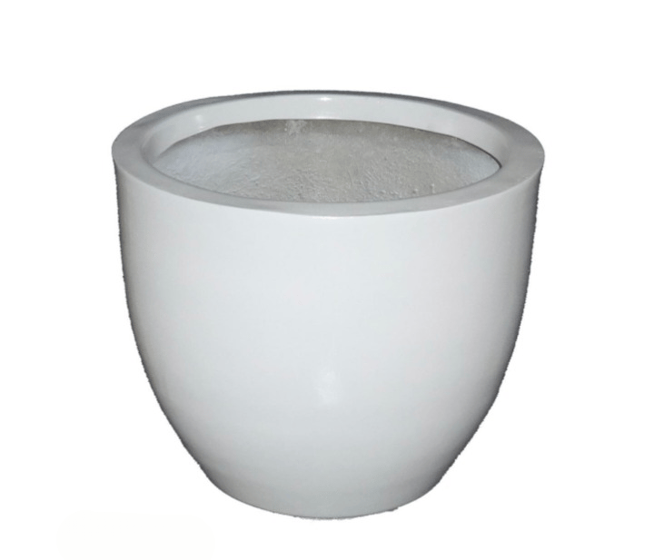 Buy 14x14 Inch - White Cup Shape FRP Planter Online | Urvann.com 14x14 Inch - White Cup Shape FRP Planter