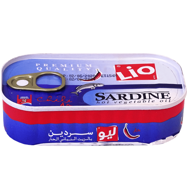 Hot Sardines In Vegetable Oil Lio 125g
