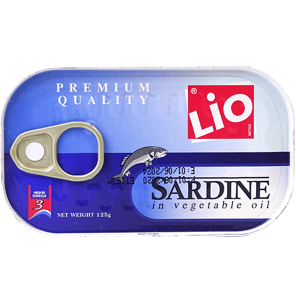 Sardines In Vegetable Oil Lio 125g