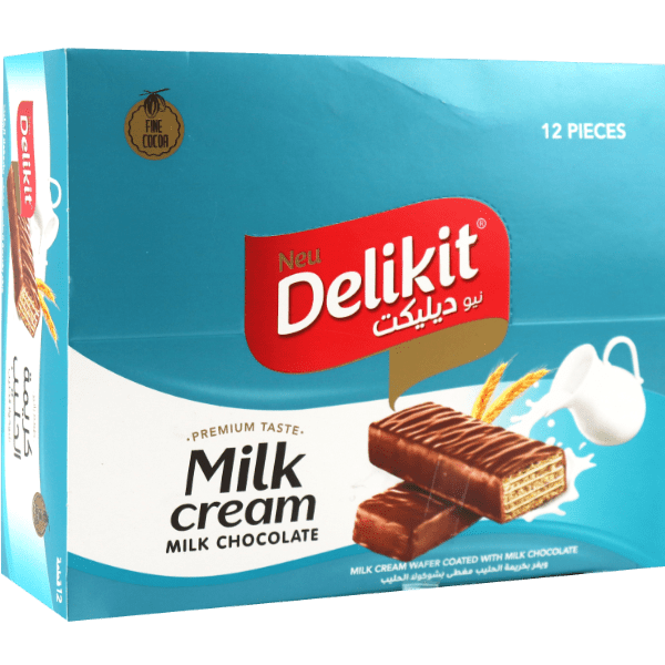 Chocolate Milk Wafers Delikit 12 Pieces