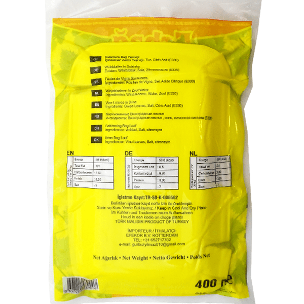 Vine Leaves Erbag 400g