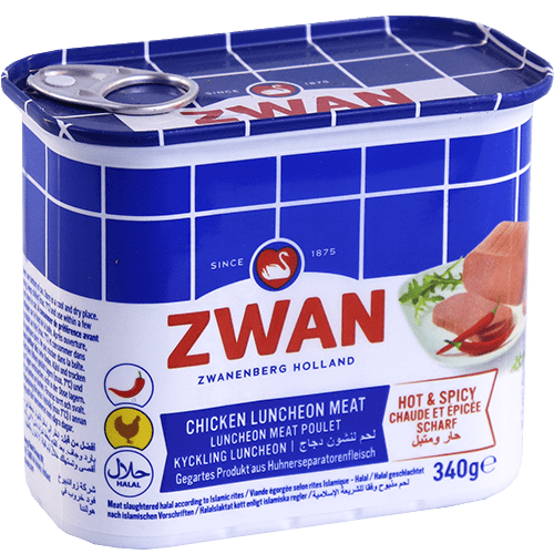 Luncheon Chicken Hot Zwan 340g