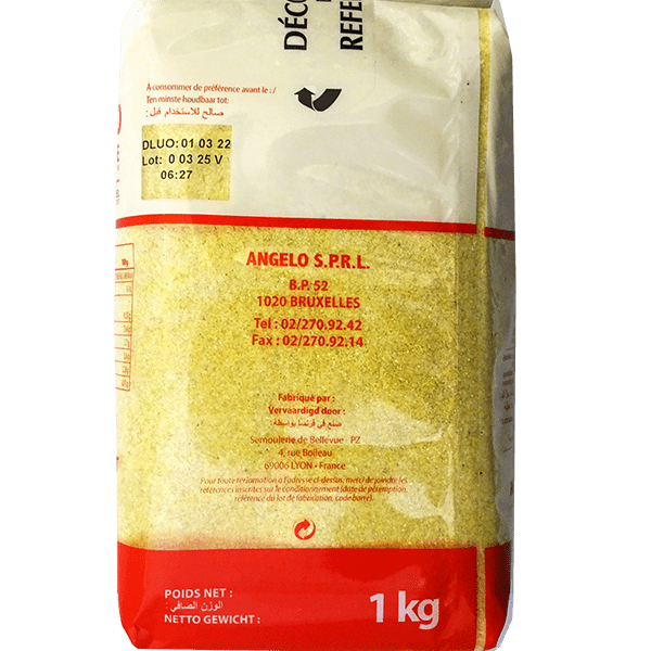 Semolina Medium Coarse Angelo 1kg