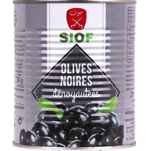 Black Olives Without Pit Siof 850g