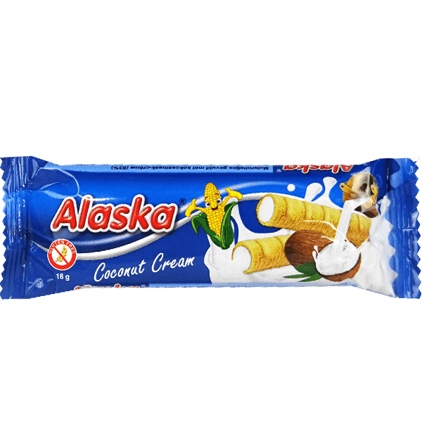 Corn Roll With Coconut Cream Alaska 18g 24 Pieces Gluten-Free