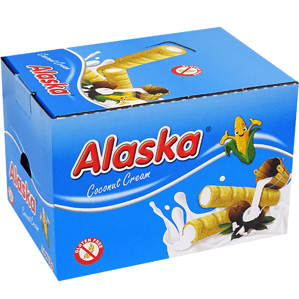 Corn Roll With Coconut Cream Alaska 18g 24 Pieces Gluten-Free