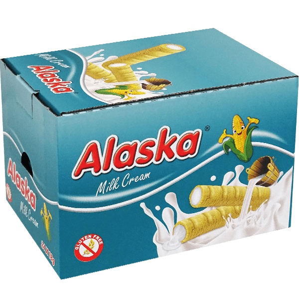 Corn Roll With Milk Cream Alaska 18g 24 Pieces Gluten Free
