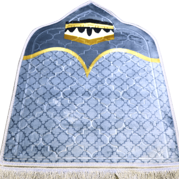 Prayer Rug Mihrab Grey 1 Piece