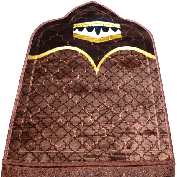 Prayer Rug Mihrab Brown 1 Piece